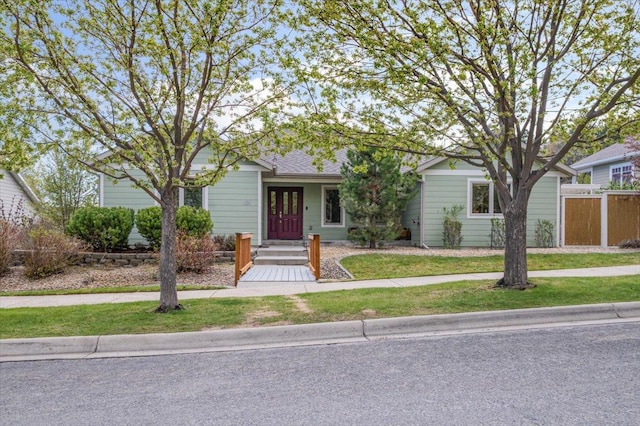 view of front of property
