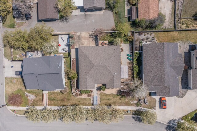 aerial view of residential area