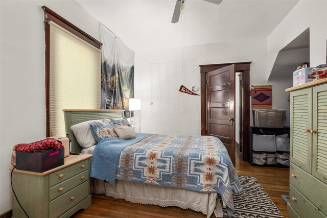 528 3rd Ave E, Kalispell, MT 59901 - bedroom featuring wood finished floors and ceiling fan