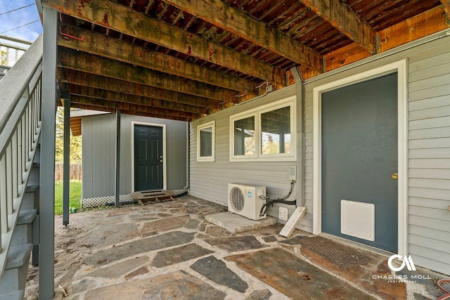 view of patio / terrace with a cooling unit