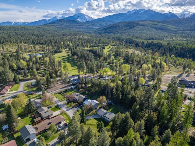 172 Scenery Rd, Libby, MT 59923 - bird's eye view of a forest and a mountain backdrop