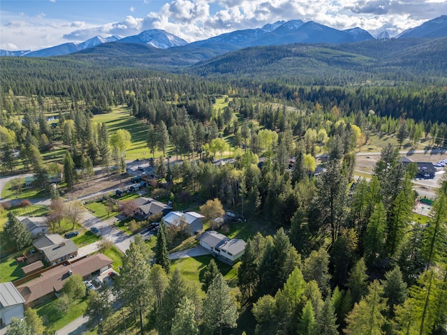 172 Scenery Rd, Libby, MT 59923 - aerial view of property's location featuring a heavily wooded area and a mountain backdrop