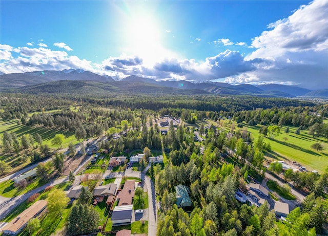 172 Scenery Rd, Libby, MT 59923 - aerial view of property and surrounding area featuring mountains and a forest