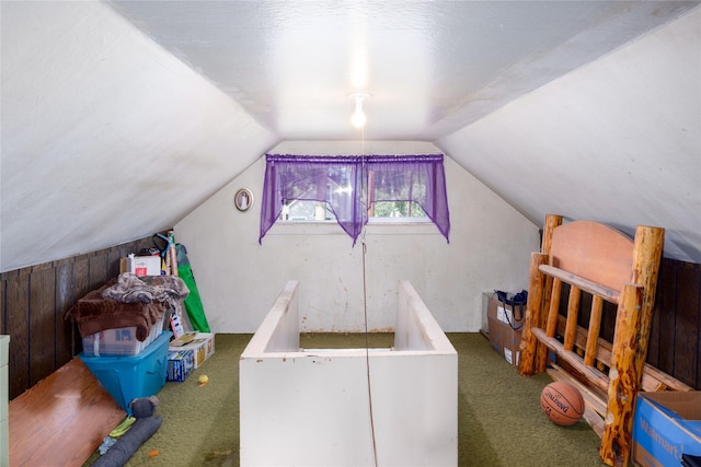 1005 Idaho Ave, Libby, MT 59923 - additional living space featuring carpet floors and vaulted ceiling