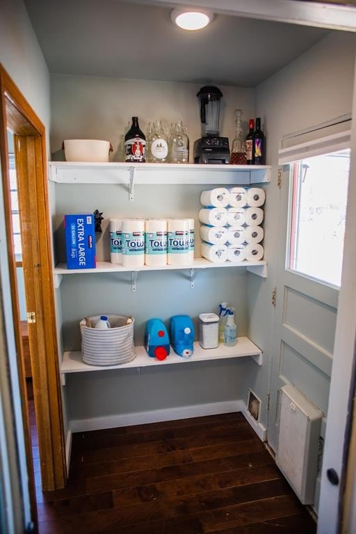 view of storage area