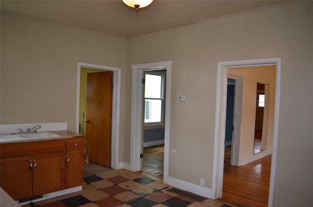 218 W Broadway St, Philipsburg, MT 59858 - bathroom with vanity and baseboards