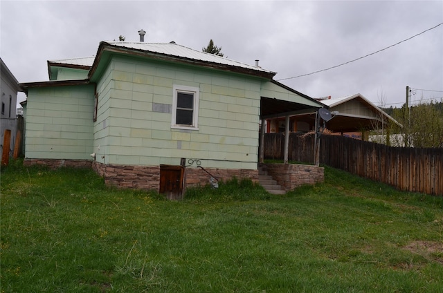 218 W Broadway St, Philipsburg, MT 59858 - back of property with a metal roof