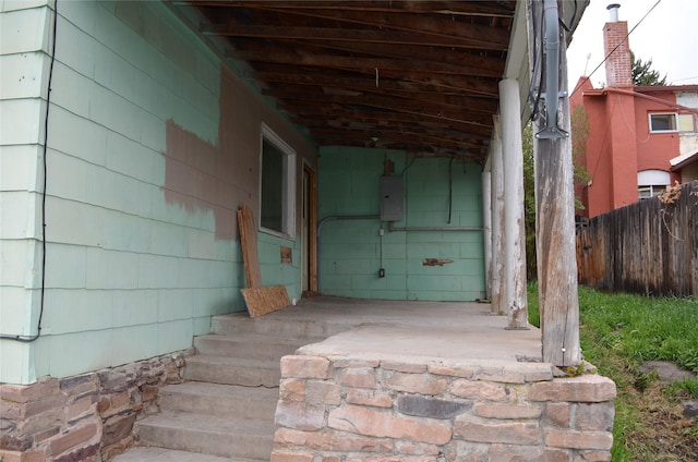 218 W Broadway St, Philipsburg, MT 59858 - doorway to property with electric panel