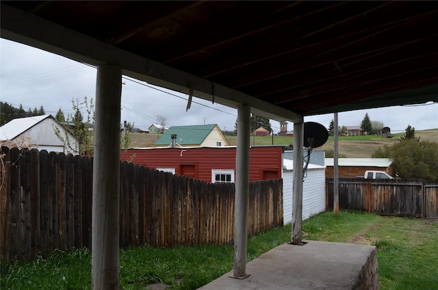 218 W Broadway St, Philipsburg, MT 59858 - fenced backyard featuring a patio
