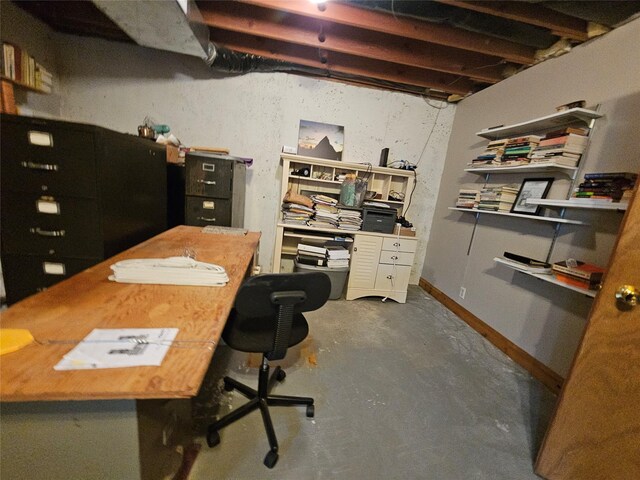 4743 Sloway Frontage Rd, Superior, MT 59872 - office with concrete flooring