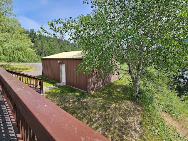 4743 Sloway Frontage Rd, Superior, MT 59872 - view of green lawn featuring an outbuilding