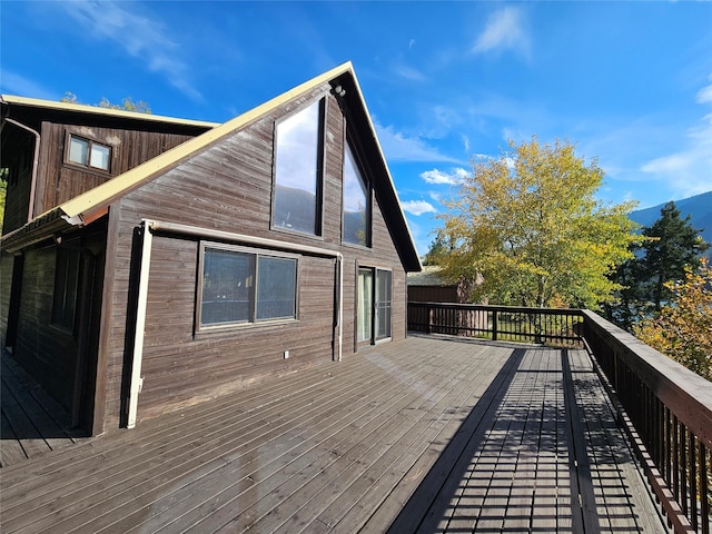 4743 Sloway Frontage Rd, Superior, MT 59872 - view of wooden deck