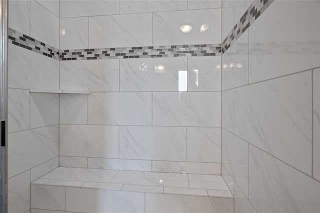 bathroom view of a tile shower