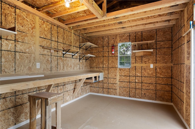 view of storage room