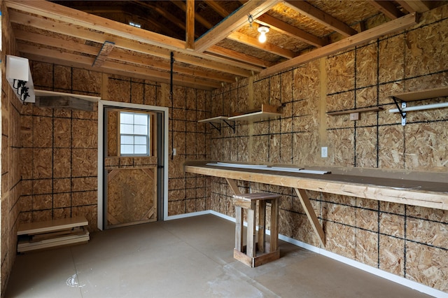 miscellaneous room featuring concrete flooring