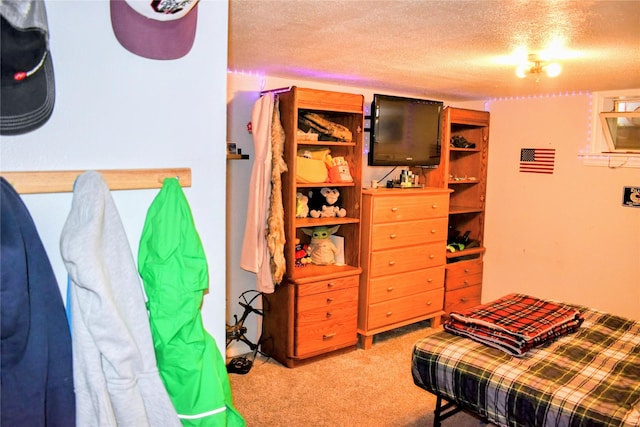 1314 Dakota Ave, Libby, MT 59923 - bedroom featuring carpet flooring and a textured ceiling