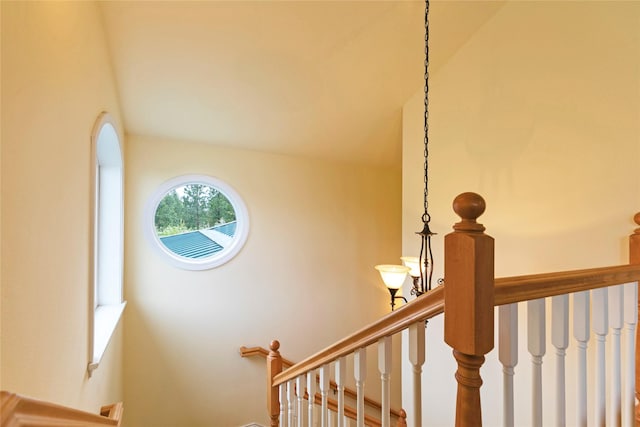 view of stairway