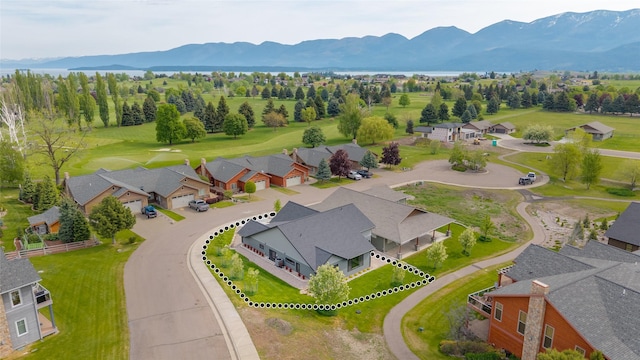 412 White Fox Run, Polson, MT 59860 - aerial view of a mountainous background