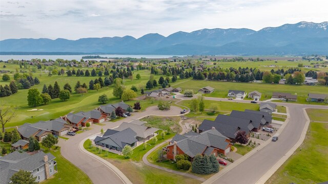 412 White Fox Run, Polson, MT 59860 - bird's eye view of a water and mountain view