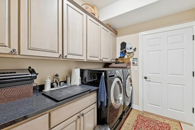 1225 Quail Ridge Dr, Kalispell, MT 59901 - washroom featuring cabinet space and washer and clothes dryer