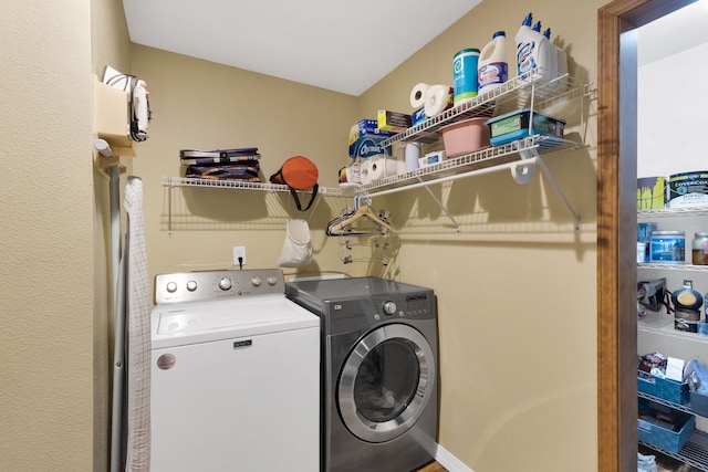 4003 Thomas Pl, Missoula, MT 59803 - clothes washing area with washing machine and clothes dryer