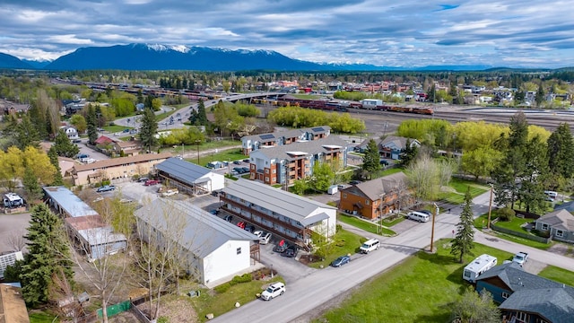 bird's eye view of mountains