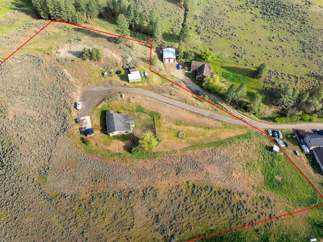 688 Black Horse Trl, Stevensville, MT 59870 - view of rural area featuring property parcel outlined