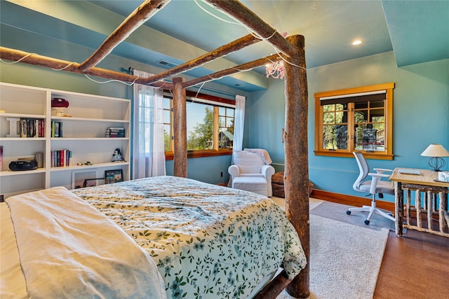 32220 Tamarack Dr, Bigfork, MT 59911 - bedroom with multiple windows and recessed lighting