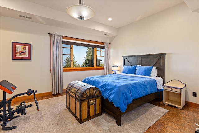 32220 Tamarack Dr, Bigfork, MT 59911 - bedroom with baseboards and recessed lighting