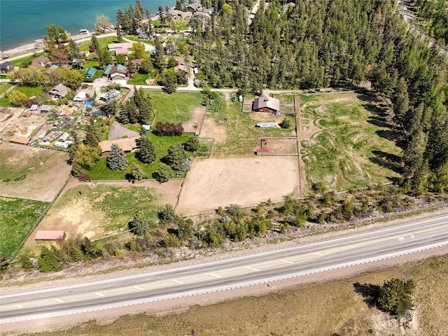 38 Lakeside Ave, Lakeside, MT 59922 - aerial view of property's location featuring a nearby body of water