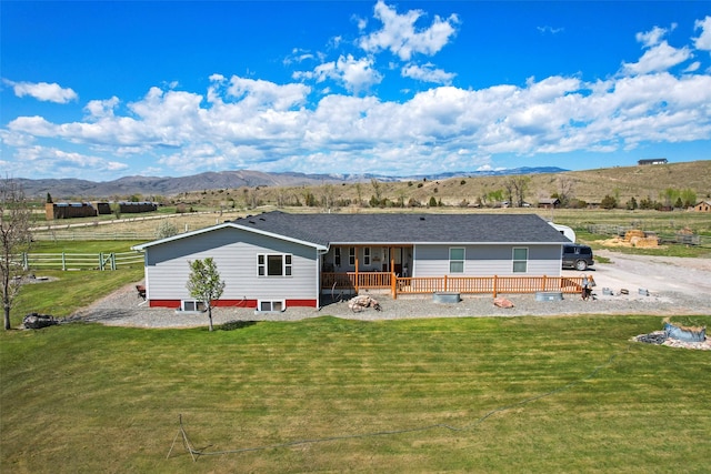 405 Lower Deep Creek Rd, Townsend, MT 59644 - back of property featuring a mountain view and a view of countryside