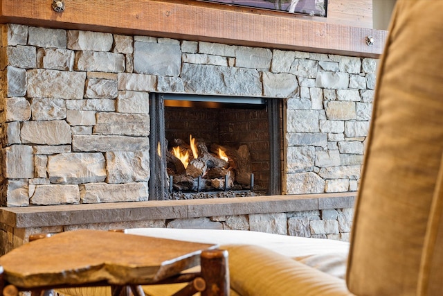66 Elk Highlands Dr, Whitefish, MT 59937 - detailed view of a fireplace