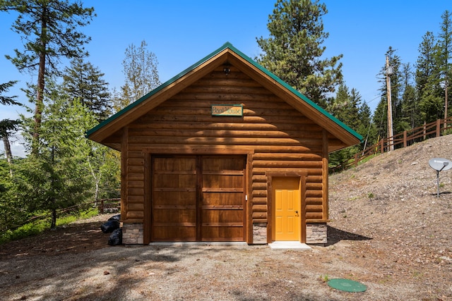 51605 Lake Mary Ronan Rd, Proctor, MT 59929 - view of garage