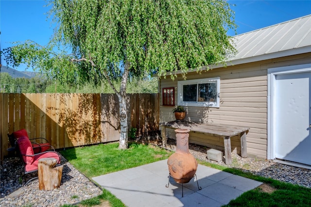 514 W 1st St, Libby, MT 59923 - view of yard with fence and a patio