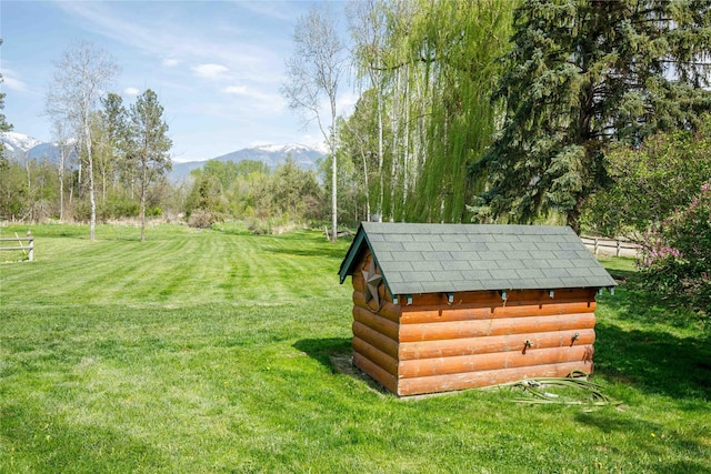 35966 Dublin Gulch Rd, Saint Ignatius, MT 59865 - view of grassy yard featuring a mountain view