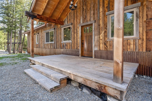 200 Lakeview Ter, Marion, MT 59925 - view of wooden terrace