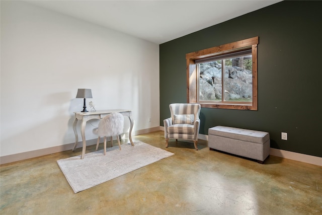 200 Lakeview Ter, Marion, MT 59925 - sitting room with concrete floors and baseboards