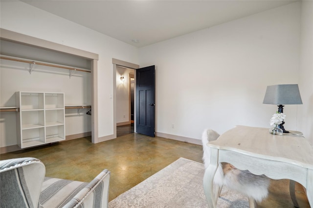 200 Lakeview Ter, Marion, MT 59925 - office area with concrete floors and baseboards