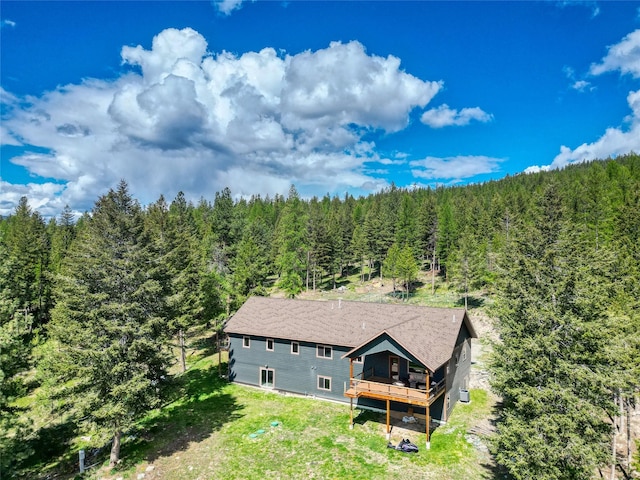 200 Lakeview Ter, Marion, MT 59925 - view of subject property with a heavily wooded area