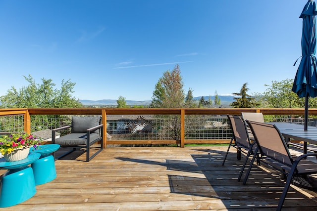 2504 Blackthorn Dr, Missoula, MT 59803 - deck with a mountain view