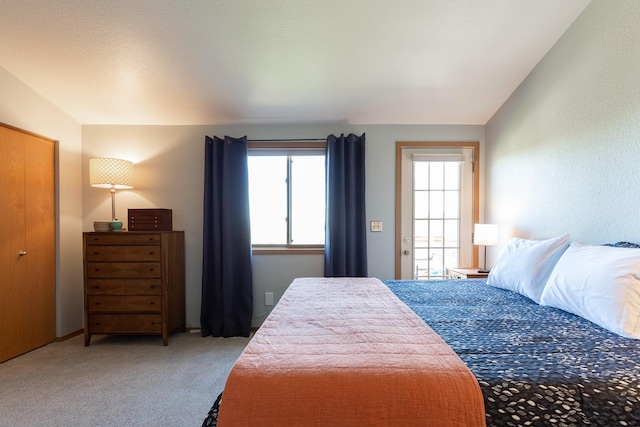 2504 Blackthorn Dr, Missoula, MT 59803 - bedroom featuring light colored carpet and vaulted ceiling