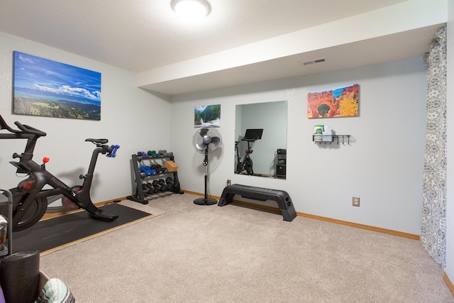 2504 Blackthorn Dr, Missoula, MT 59803 - workout area featuring carpet flooring and baseboards