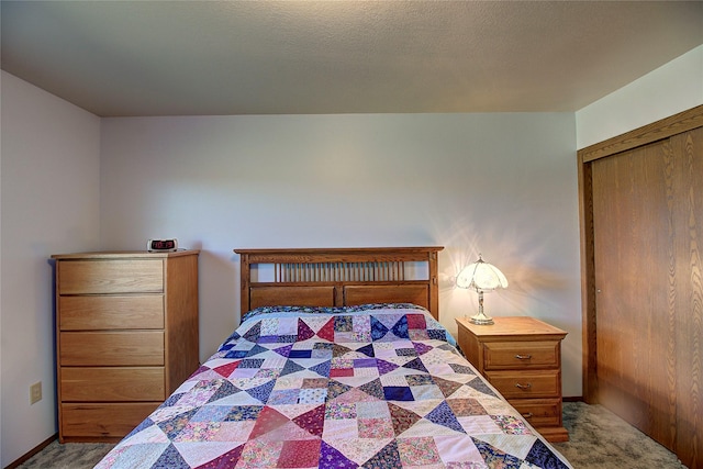 bedroom featuring carpet flooring