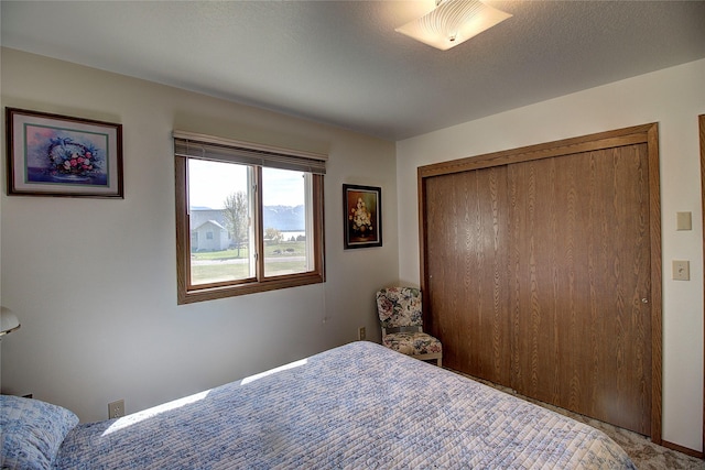 bedroom featuring a closet