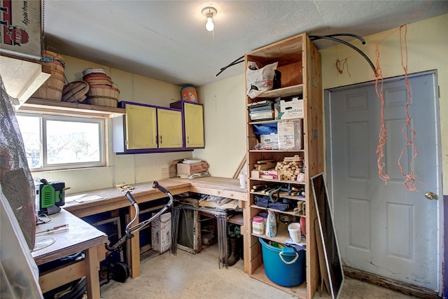 view of storage area