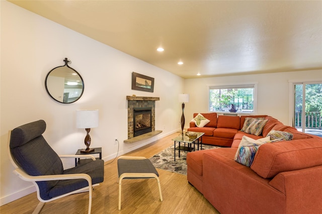 2406 Raymond Ave, Missoula, MT 59802 - living area featuring light wood-style floors, baseboards, healthy amount of natural light, and recessed lighting