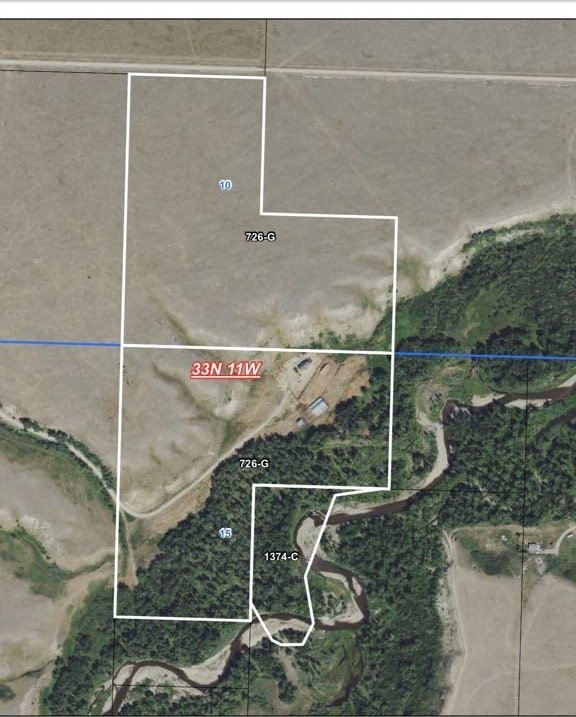 470 Duck Lake Rd, Browning, MT 59417 - map / location with property parcel outlined