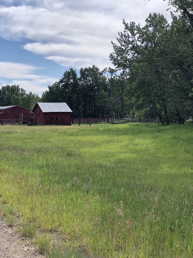 470 Duck Lake Rd, Browning, MT 59417 - view of yard featuring a view of rural / pastoral area and an outdoor structure
