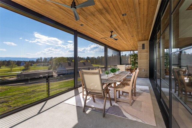 48 Eagle Rock Dr, Bigfork, MT 59911 - sunroom / solarium with ceiling fan