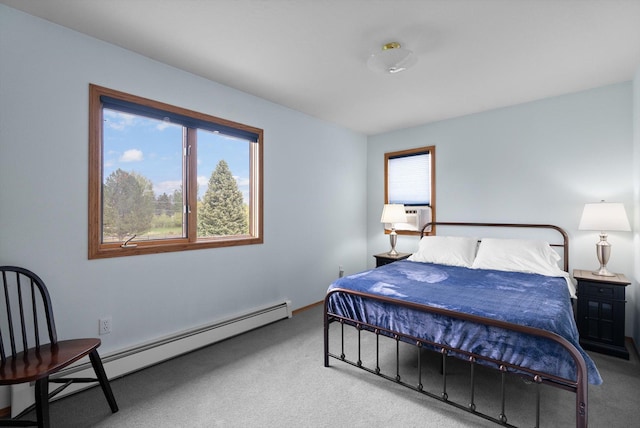 525 Tower St, Missoula, MT 59804 - carpeted bedroom with a baseboard radiator and cooling unit
